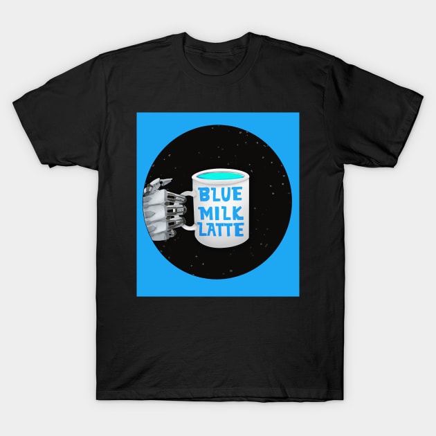 Blue Milk Latte Logo T-Shirt by BlueMilkLatte